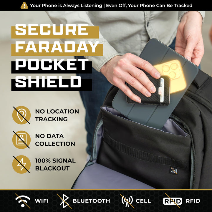 Gardava silver-lined faraday laptop backpack, detail image 2