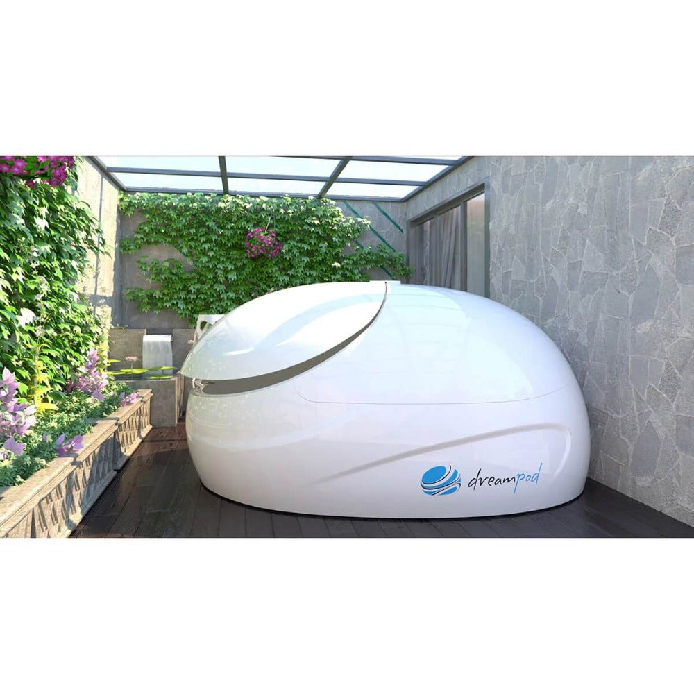 Dreampod Sport Float Tank Pod In A Garden Room