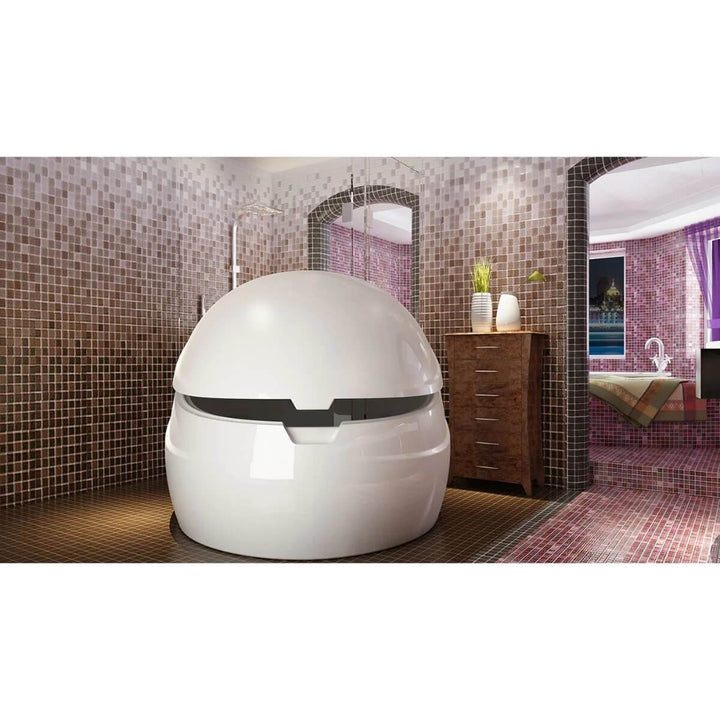 Dreampod Sport Float Tank Pod In A Luxurious Bathroom