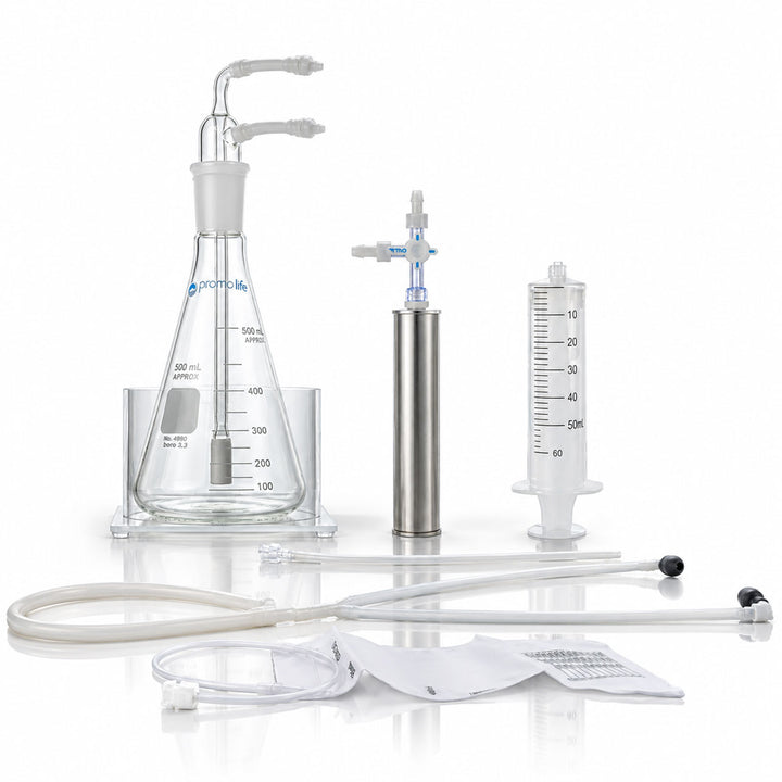Promolife Startup Ozone Insufflation Kit contents on a white background