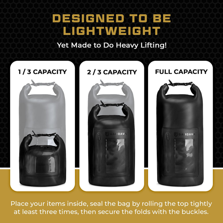 Gardava 15L water-resistant faraday dry bag for phones and electronics, detail image 4
