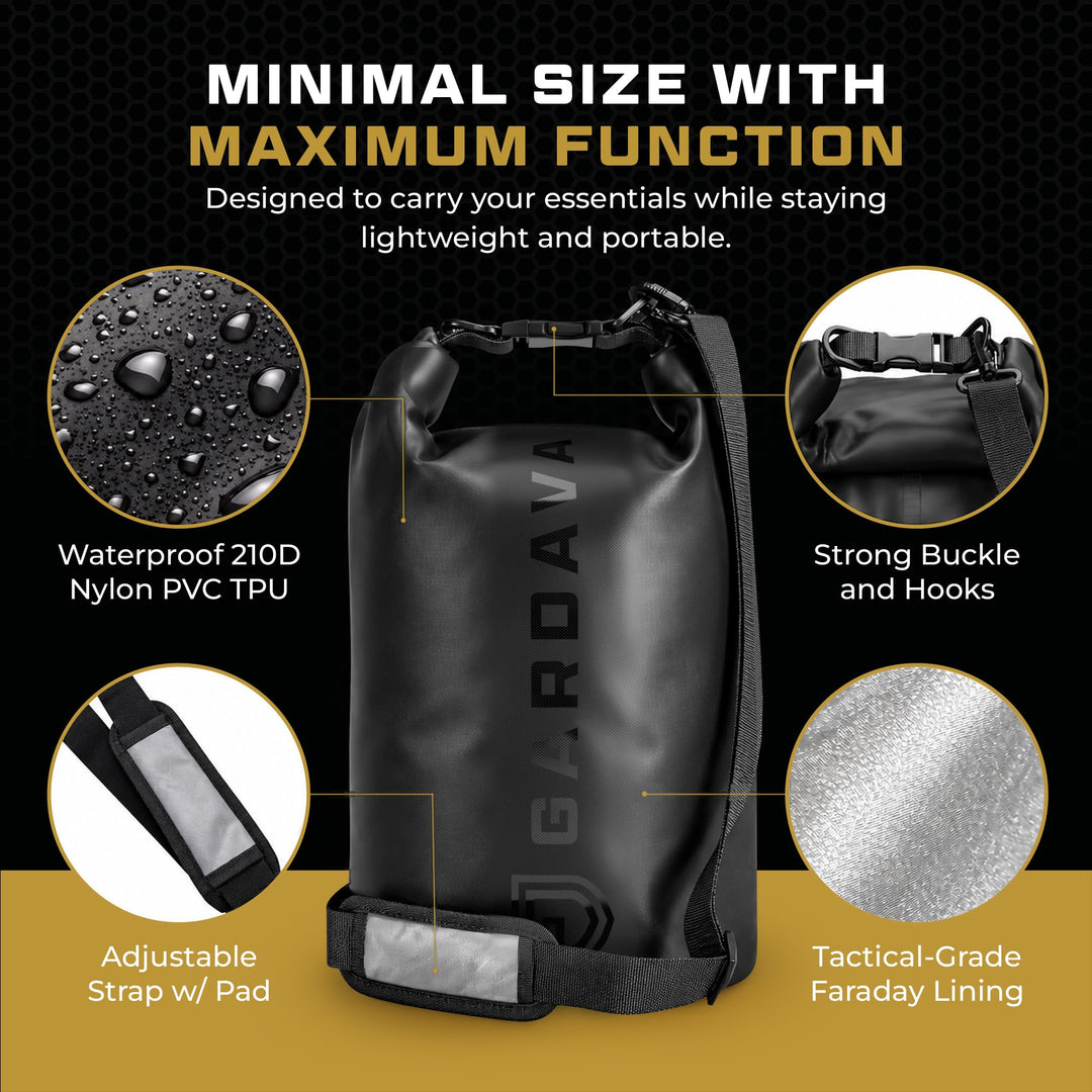 Gardava 5L water-resistant faraday dry bag for phones and electronics, detail image 3