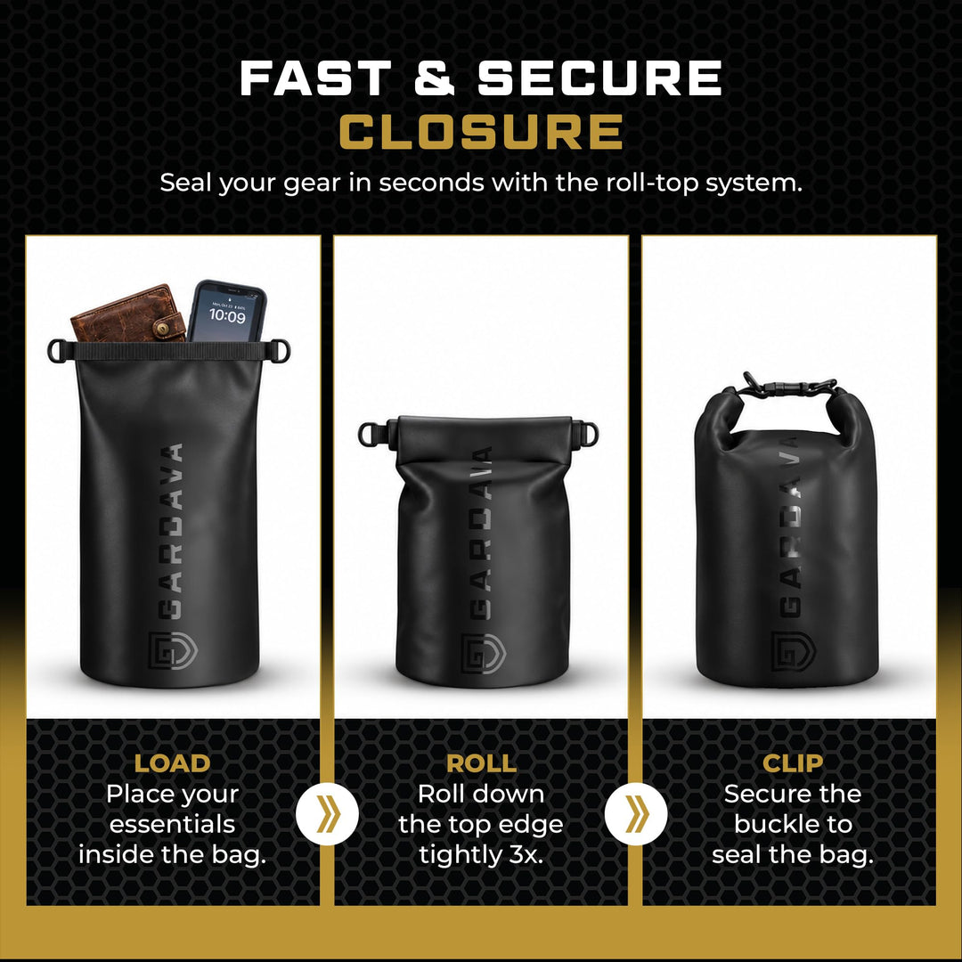 Gardava 5L water-resistant faraday dry bag for phones and electronics, detail image 4