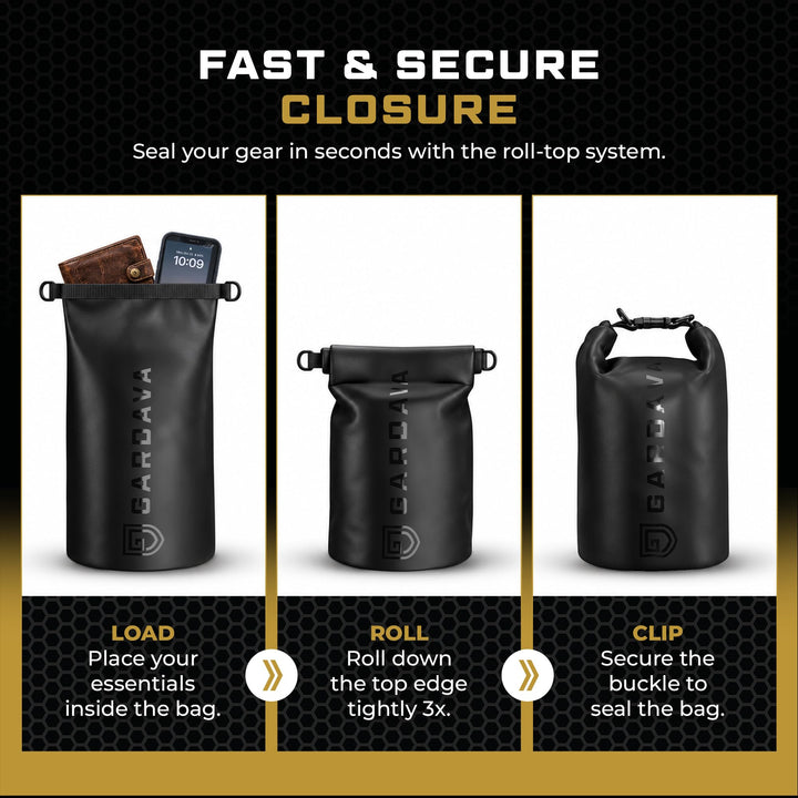 Gardava 5L water-resistant faraday dry bag for phones and electronics, detail image 4