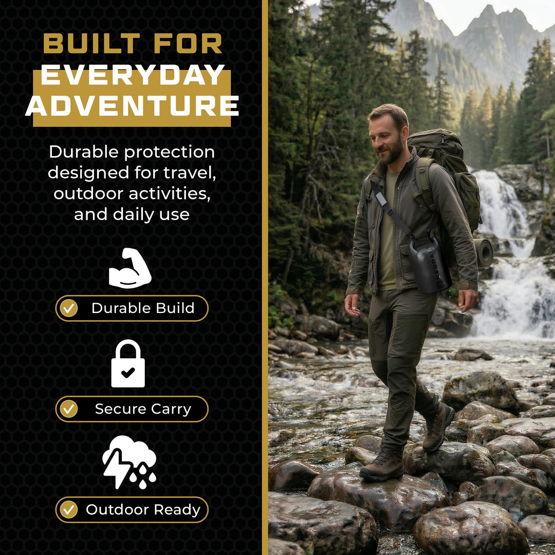 Gardava 5L water-resistant faraday dry bag for phones and electronics, detail image 5