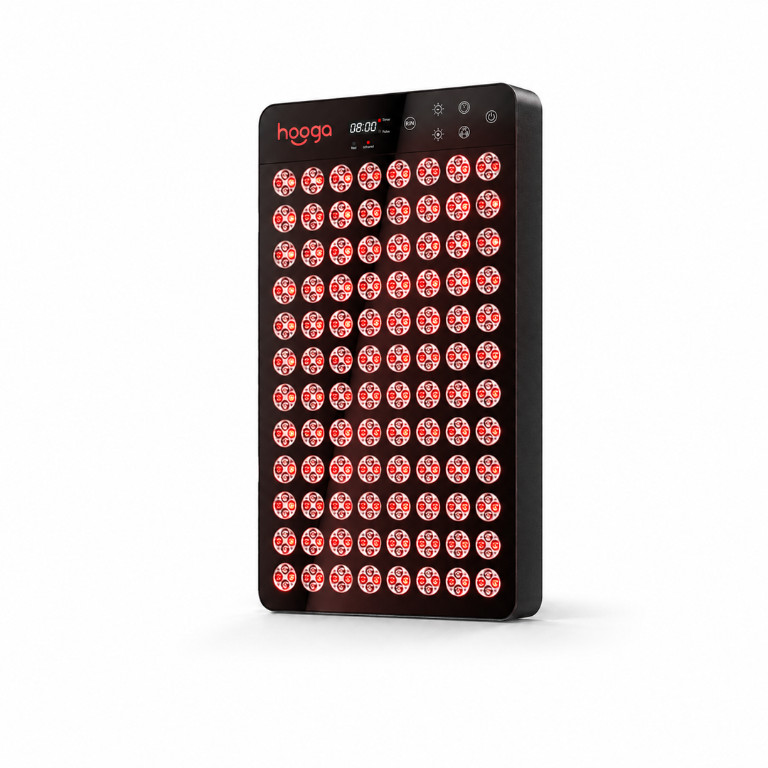Hooga Ember sauna red light therapy panel front view with sealed aluminum housing