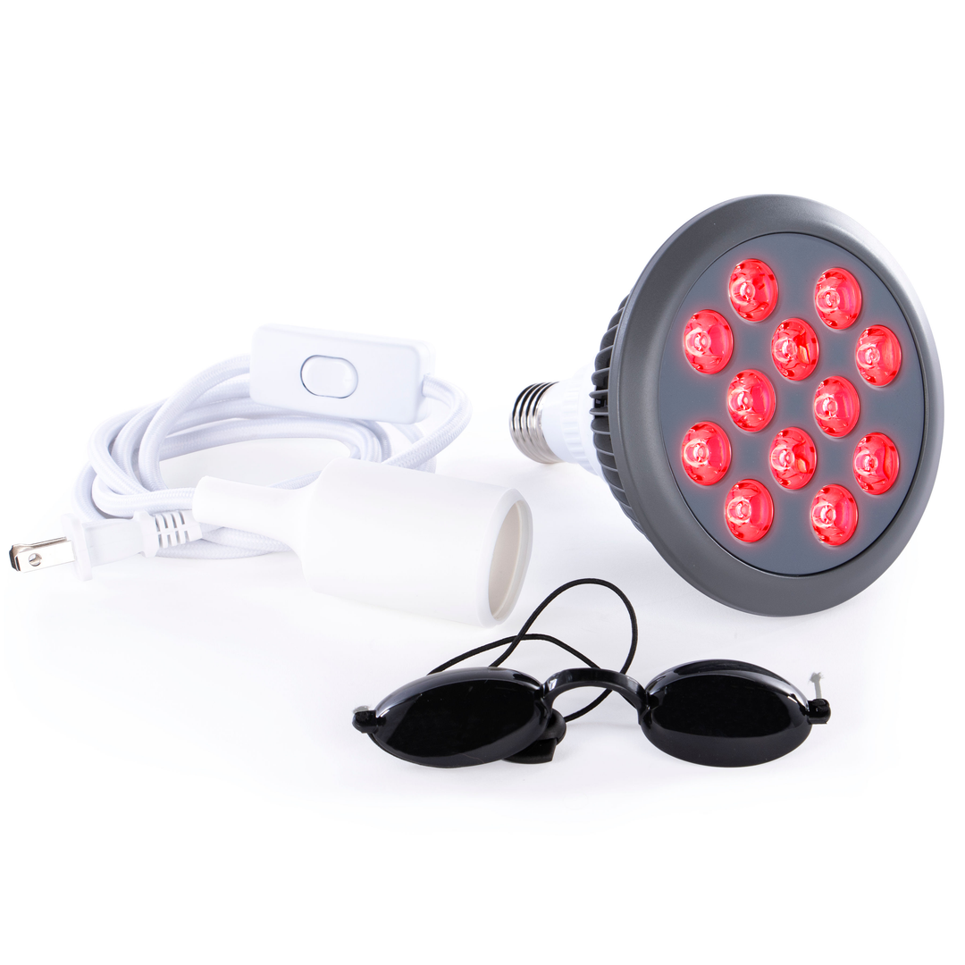 Hooga HG24 red light therapy bulb third feature image highlighting design details