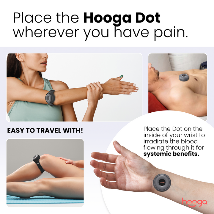 Hooga Red Light Therapy Dot product image showing the device detail