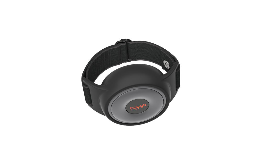 Hooga Red Light Therapy Dot shown attached with a strap