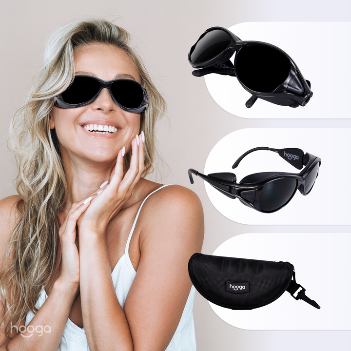 Hooga Red Light Therapy Protective Glasses product image, alternate view of the frame