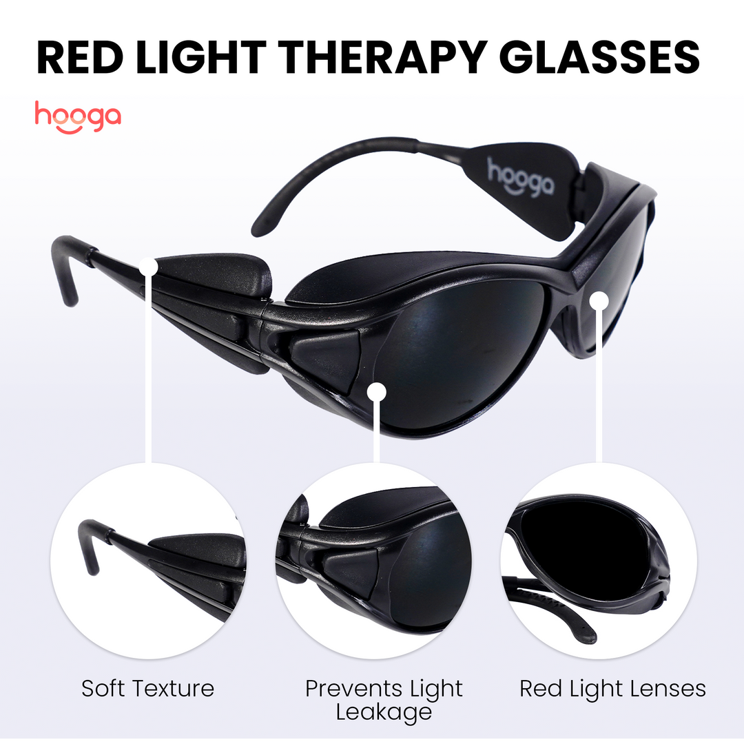 Hooga Red Light Therapy Protective Glasses product image, another angle