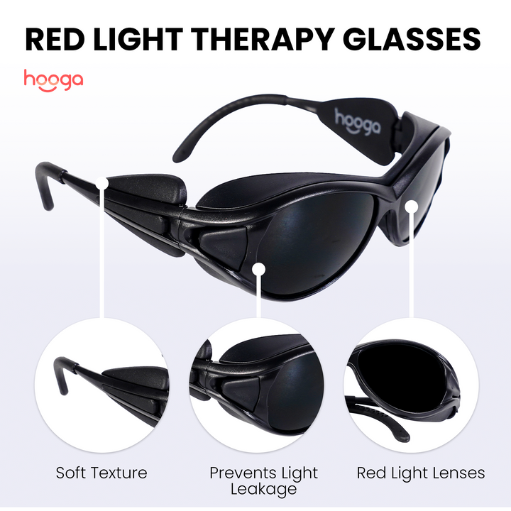Hooga Red Light Therapy Protective Glasses product image, another angle