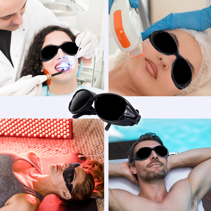 Hooga Red Light Therapy Protective Glasses product image showing additional details