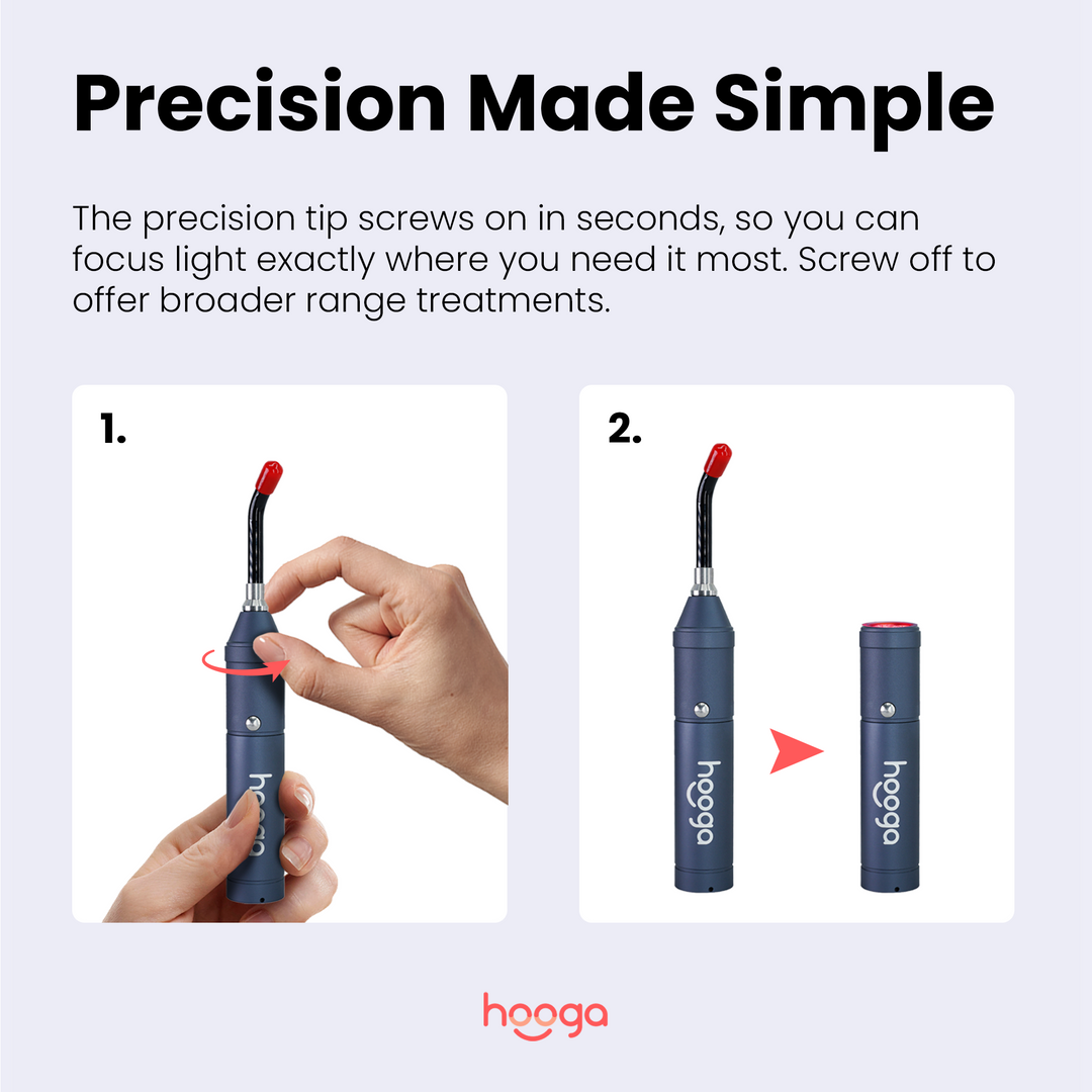 Hooga Red Light Therapy Torch product image, further feature detail
