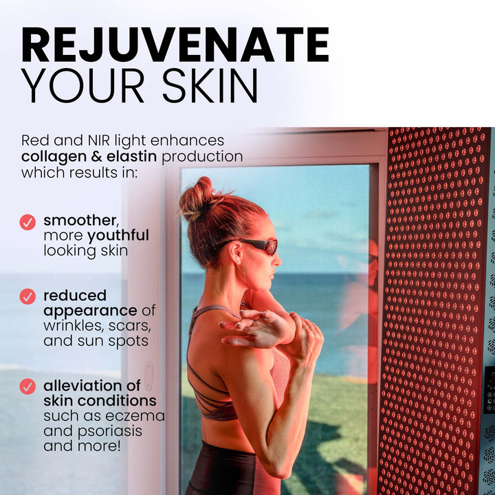 Hooga ULTRA4500 red light therapy panel graphic for skin and wellness routines