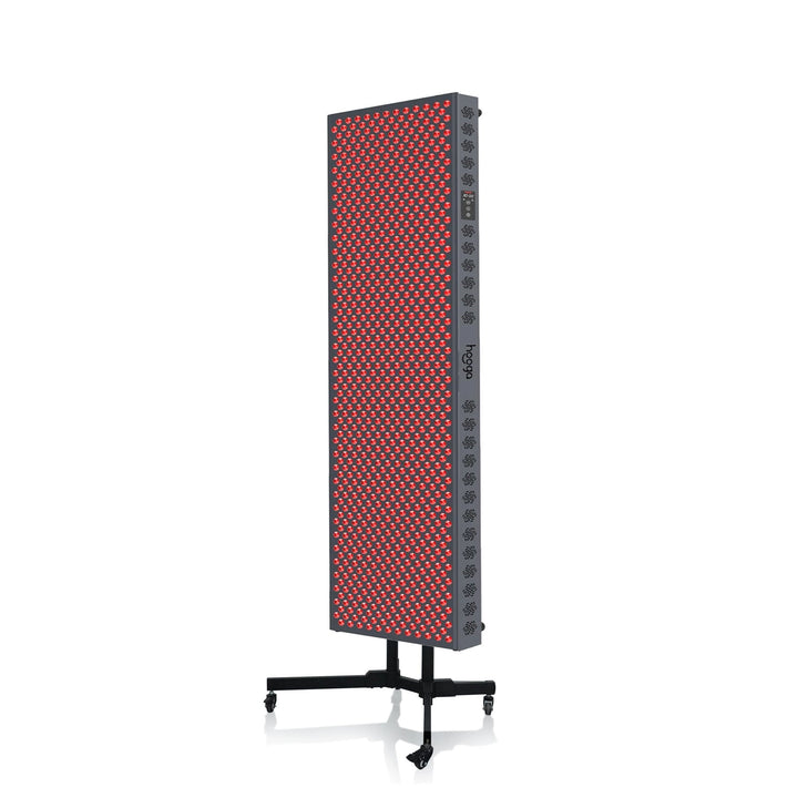Hooga ULTRA4500 full body red light therapy panel mounted on a vertical stand