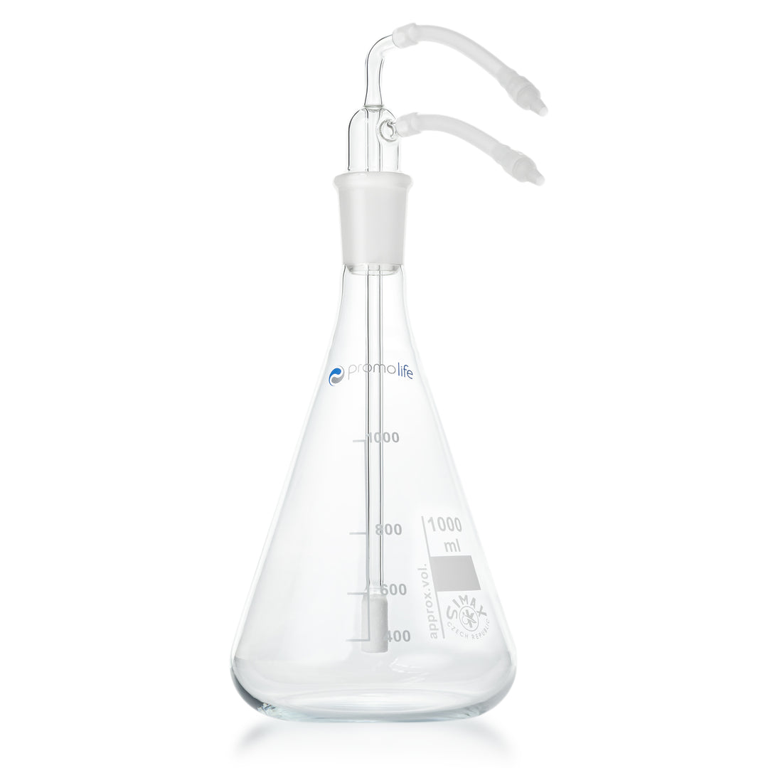 Promolife 1000ml All Glass Ozone Water Bubbler/Humidifier with glass stem and tubing