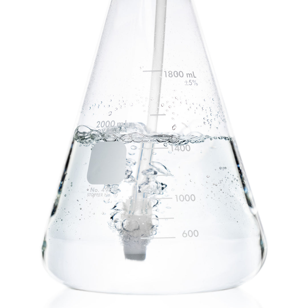 Promolife 2000ml water bubbler releasing fine ozone bubbles from the glass frit