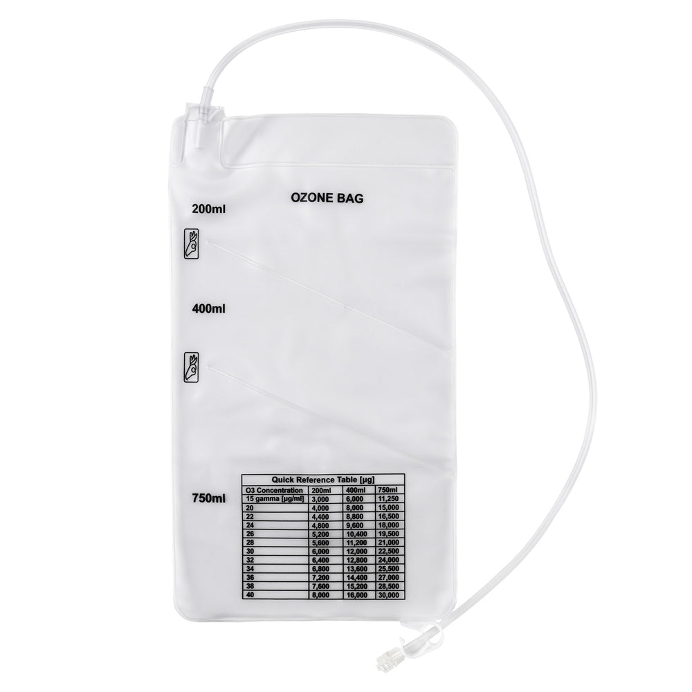 Single Promolife multi-chambered ozone bag showing its three chambers