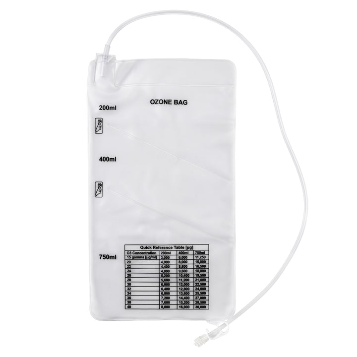 Single Promolife multi-chambered ozone bag showing its three chambers