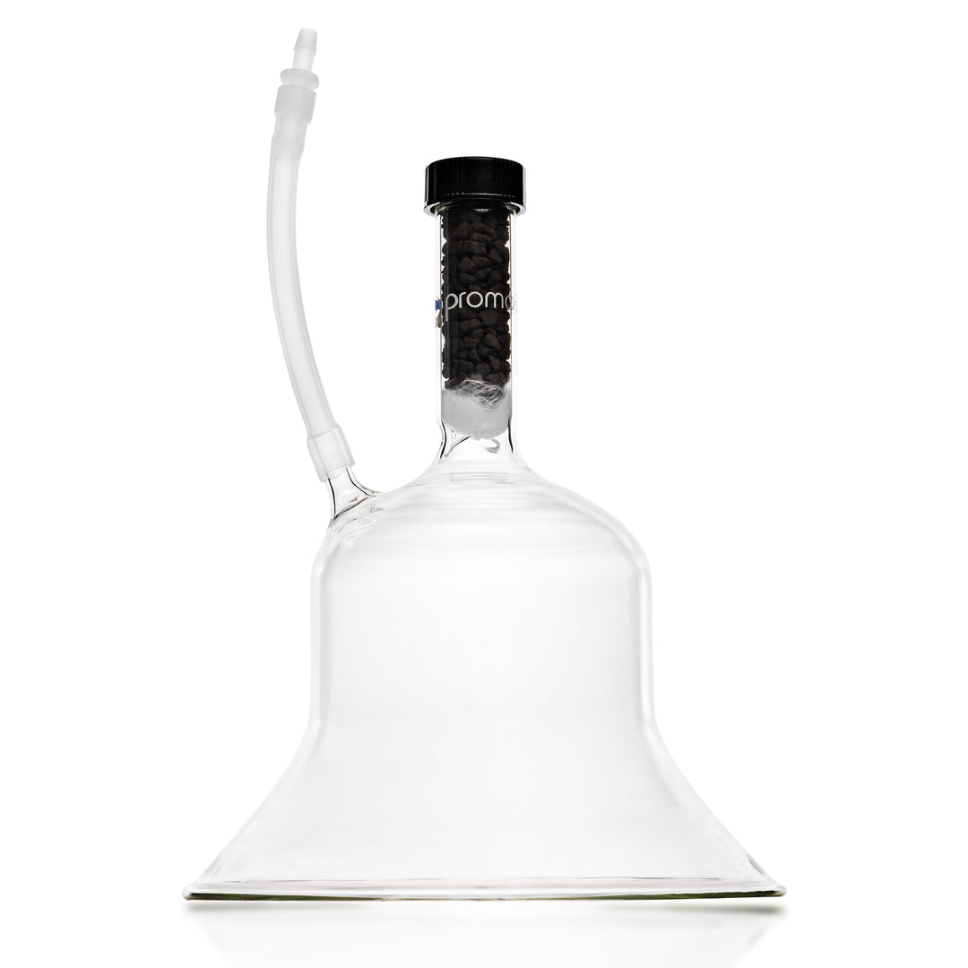 Promolife 6 inch Ozone Glassware Cup made from borosilicate glass with built-in filter