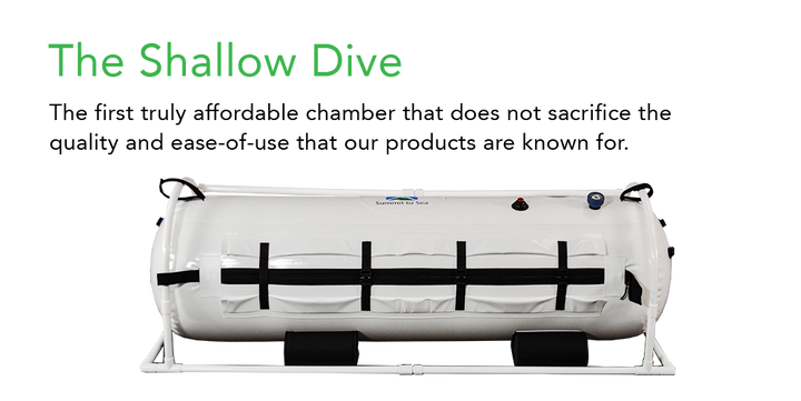 Summit to Sea Shallow Dive 26-inch mild hyperbaric chamber inflated, official manufacturer product image